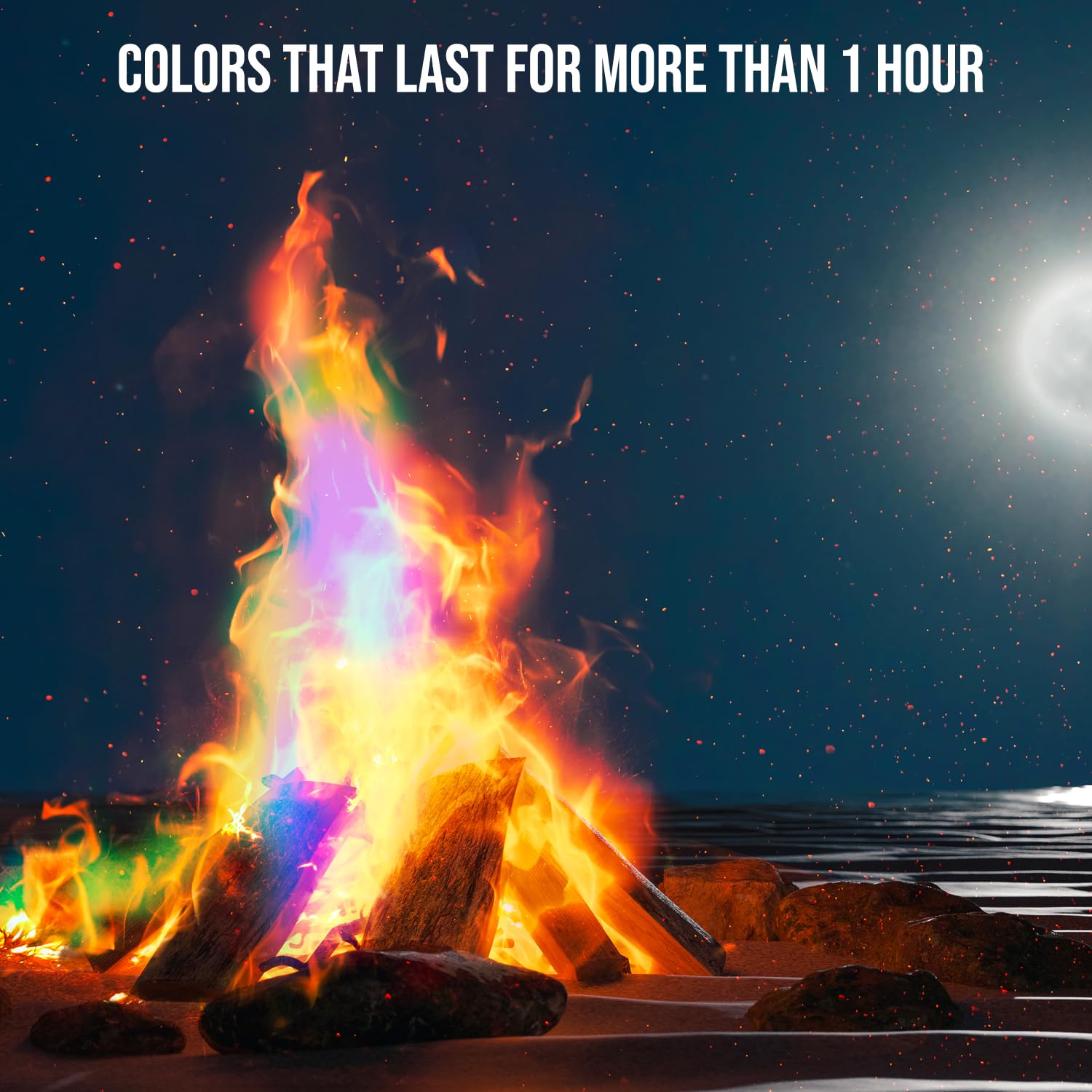 Fire Dazzle Fire Color Changing Packets for Fire Pit - 12 Pack Color Packets, Flame Changer for Fire Pit and Campfires - Camping Games Accessories for Kids and Adults - Image 7